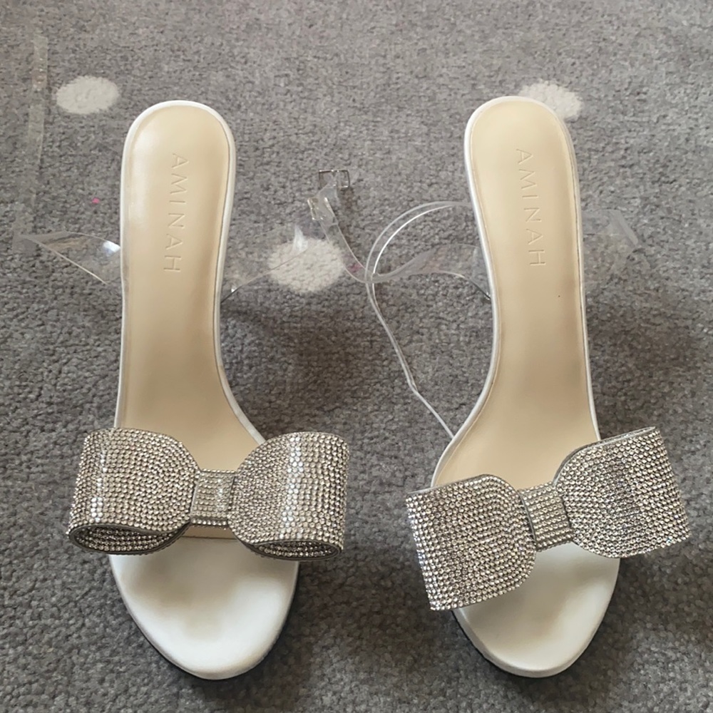AMINAH ABDUL JILLIL clear Sandals